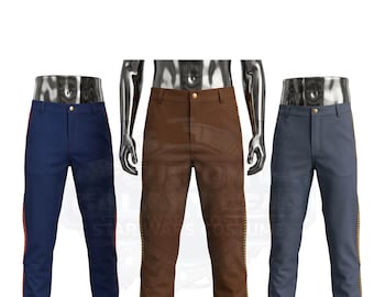 Star Wars Inspired Striped Cosplay Pants | Han Solo & Luke Skywalker Costume Trousers