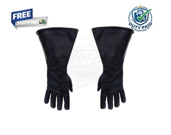 Darth Maul Leather Gloves | Star Wars Sith Cosplay Gloves | Handmade Costume Accessories