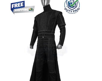 Book of Fett Costume Handmade | Black Robe Cosplay Outfit | Halloween Comic Con Suit