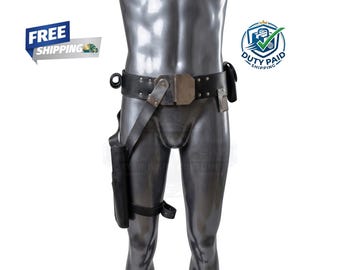 Kanan Jarrus Leather Belt | Star Wars Rebel Cosplay Gun Holster Belt Handmade Costume Accessory