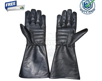 Bo-Katan Leather Gloves Handmade Star Wars Inspired Cosplay Gauntlet Gloves
