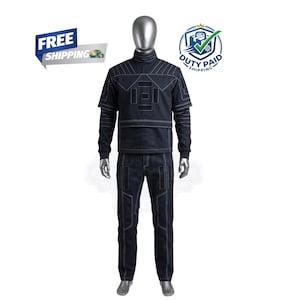 Mandalorian Flight Suit Costume Inspired by Book of Boba Fett | Star Wars Cosplay Jumpsuit Outfit image 1