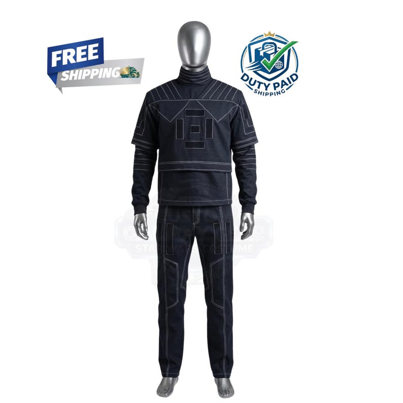 Mandalorian Flight Suit Costume Inspired by Book of Boba Fett | Star Wars Cosplay Jumpsuit Outfit image 1
