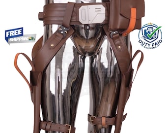 Axe Woves Leather Belt | Mandalorian Season 3 Cosplay Holster Belt | Handmade Costume Gear