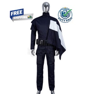 Boba Fett Cosplay Costume Inspired Flight Suit with Cape & Belt | Star Wars Mandalorian Outfit image 1