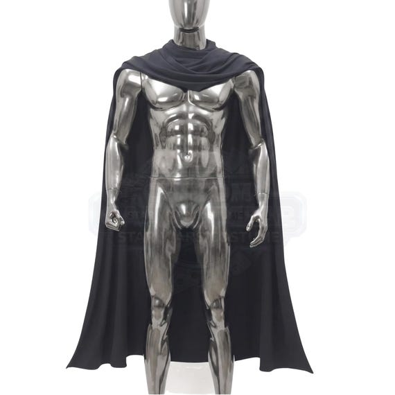 Mandalorian Black Cape Cloak | Din Djarin Beskar Armor Cosplay Cape | Star Wars Bounty Hunter Costume