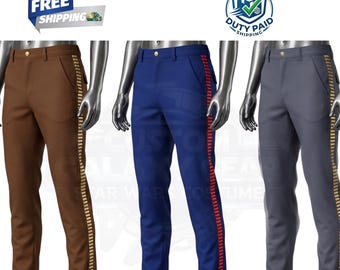 Star Wars Inspired Striped Cosplay Pants | Han Solo & Luke Skywalker Costume Trousers