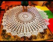 72 inch Giant Doily Rug Extra Thick Lace Tablecloth Crochet Throw Outdoor Rug Custom Amish Crochet Pattern Nursery Baby Room