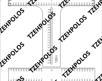 DTF Guide Ruler for Tshirt - Etsy