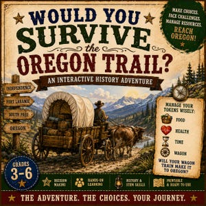Would You Survive the Oregon Trail? | Oregon Trail Simulation, History Activity