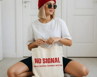 No Signal Typography Poster About Disconnecting From the Digital World