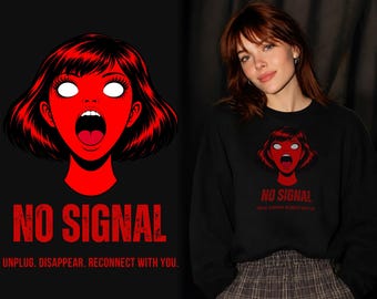 Dark Academia Girl Face PNG – Creepy Red Mask Illustration for Sublimation and Prints