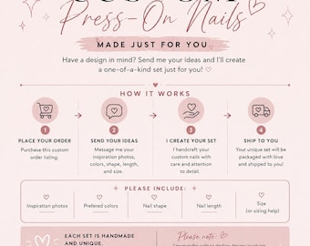 Custom Handmade Press-On Nails – Made Just for You