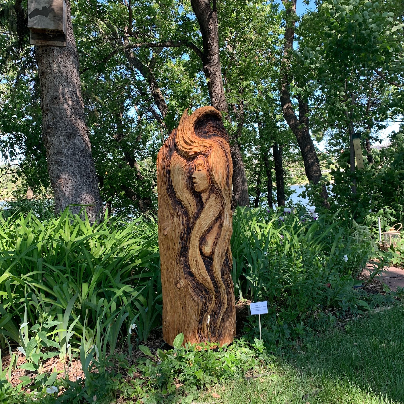 Chainsaw Carving Female Wood Spirit Lady of the Forest - Etsy