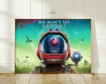 No Man's Sky Game Poster | Video Game Art Print | Wall Decor