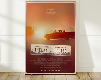 Thelma & Louise Movie Poster | Retro Film Print | Wall Decor