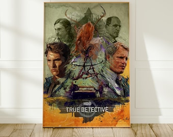 True Detective Series Poster | TV Show Art Print | Wall Decor