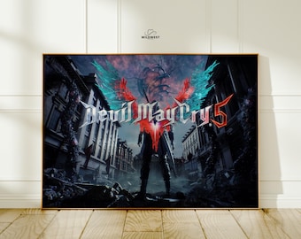 Devil May Cry 5 Game Poster | Video Game Fan Art Print