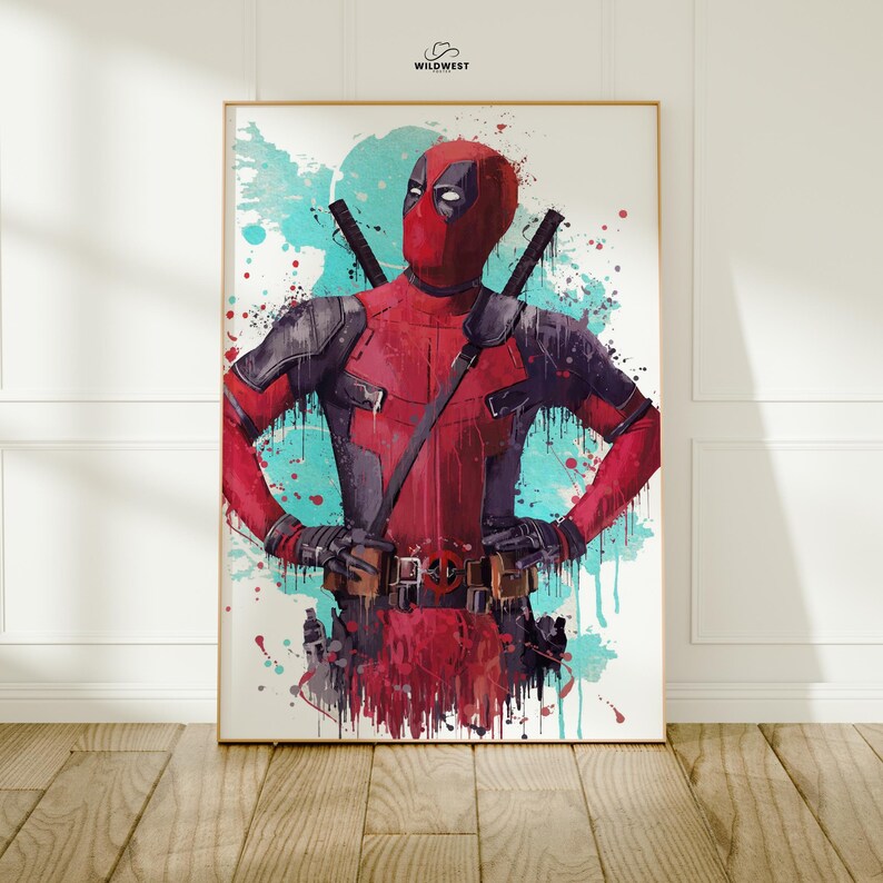 Deadpool-filmaffisch | Filmkonsttryck | Väggdekor Design 6