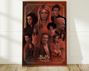 Buffy the Vampire Slayer Series Poster | TV Show Art Print | Wall Decor