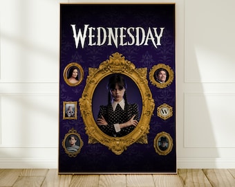 Wednesday Series Poster | TV Show Art Print | Wall Decor