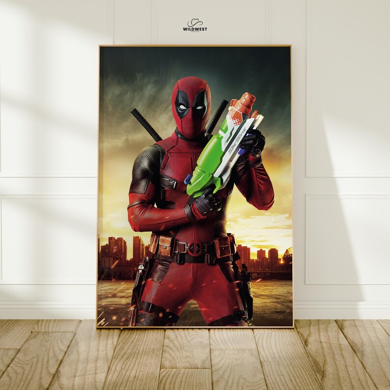 Deadpool-filmaffisch | Filmkonsttryck | Väggdekor Design 7