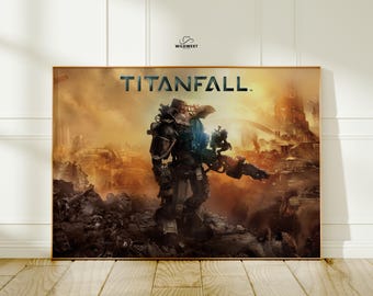 Titanfall Game Poster | Video Game Art Print | Wall Decor