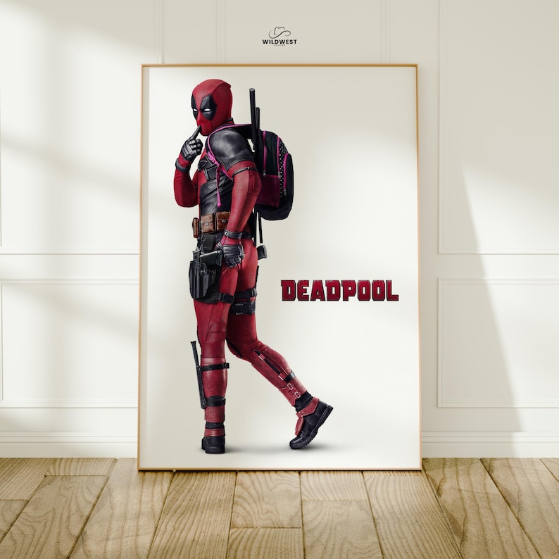 Deadpool-filmaffisch | Filmkonsttryck | Väggdekor Design 1