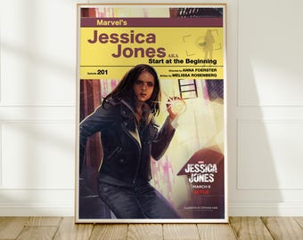 Jessica Jones Series Poster | TV Show Art Print | Wall Decor