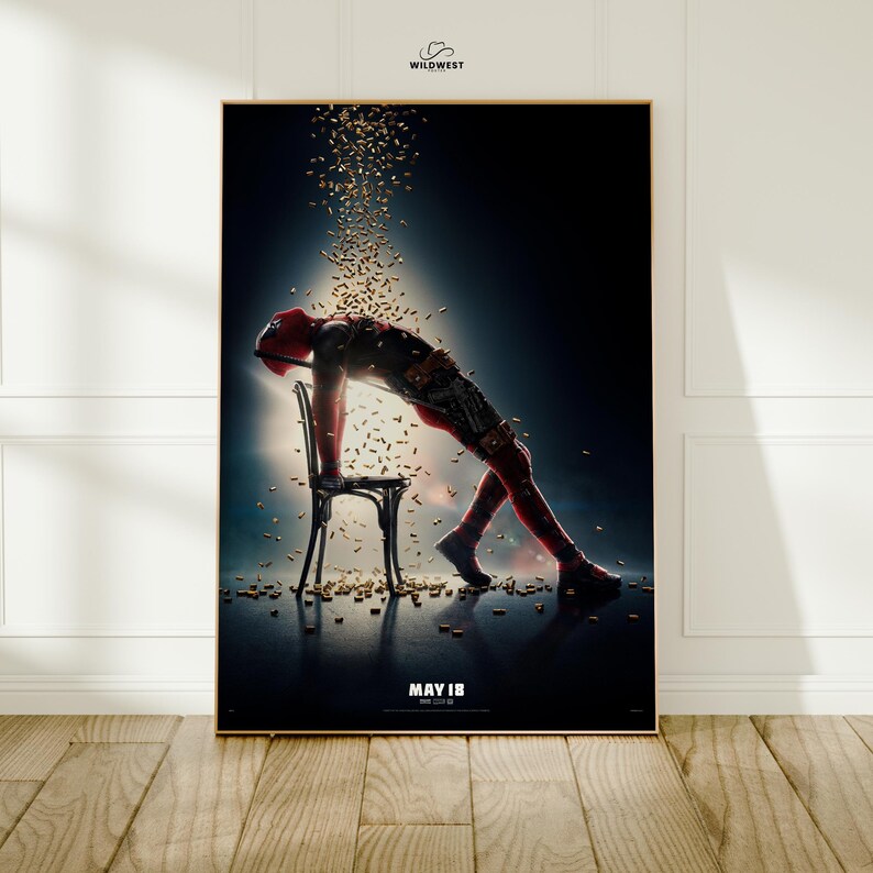 Deadpool-filmaffisch | Filmkonsttryck | Väggdekor Design 4