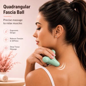 Quadrangular Fascia Ball for Deep Tissue Muscle Relaxation, Ergonomic Design