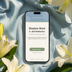 Bipolar/Adhd Shadow Work Guided Reader Hyperlinked PDF – Phone Friendly Neurodivergent Self-Reflection Journal