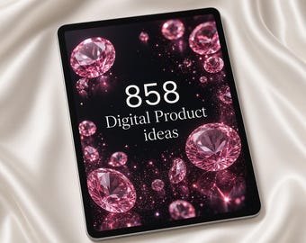 Pacote com 858 Ideias de Produtos Digitais para 2027 | Renda Passiva + Guia para Vendedores do Etsy | Downloads Digitais Prontos + Bônus: Como Criar Planejadores Digitais