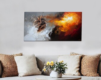 Modern Abstract Painting, Original Art and Wall Decor on Canvas by Osnat