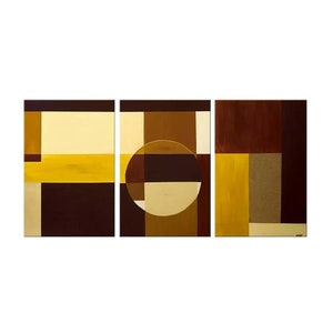 large geometric art, original modern abstract painting on canvas for office and living room by Osnat  CUSTOM ART