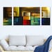 Etsy listing thumbnail: Geometric Abstract Art: Colorful Contemporary Painting by Osnat - 60"x24"