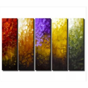 Large Abstract Painting: Modern Home Decor by Osnat (Made To Order)