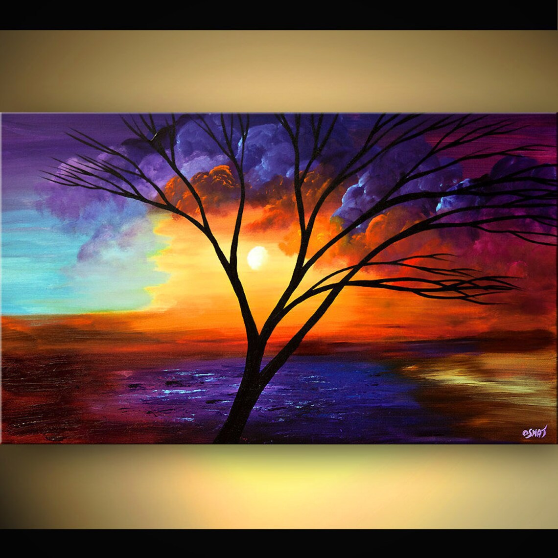 Large Palette Knife Painting On Canvas ORIGINAL Abstract Etsy