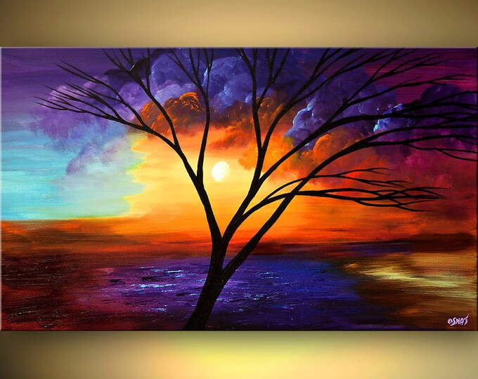 Large Palette Knife Painting On Canvas ORIGINAL Abstract Etsy Italia