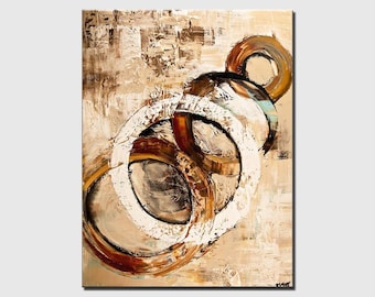 Textured Beige Giclee Print: Neutral Abstract Wall Art by Osnat