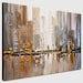 Etsy listing thumbnail: Textured Gold Silver City Print: Fine Art Giclée by Osnat