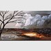 Etsy listing thumbnail: Textured Landscape Painting: Stormy Sky Tree Art, Custom Canvas