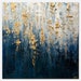 Etsy listing thumbnail: Blue Gold Abstract Painting: Textured Modern Wall Art (Custom)