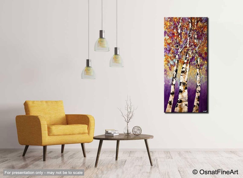 Landscape Blooming Trees Original Landscape Painting in - Etsy