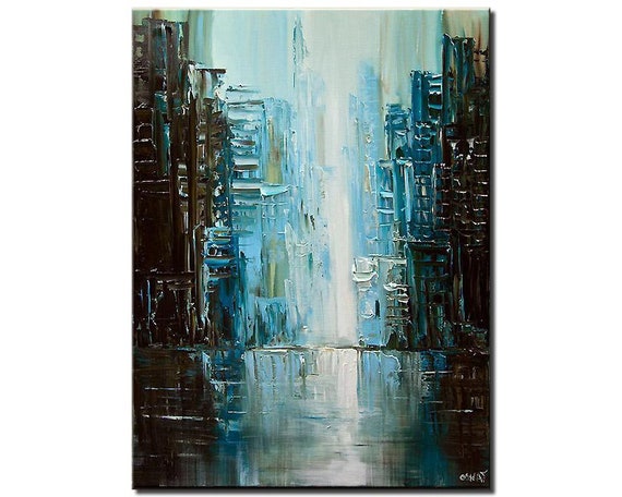 Acrylic Impasto Mini Picture 6 by 8 inches Original Cityscape Painting Bright Cityscape Impressionist Night Painting On Canvas Acrylic Impasto Mini Picture 6 by 8 inches Original Cityscape Painting Bright Cityscape Impressionist Night Painting On Canvas
