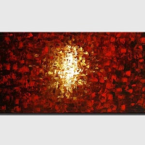 Red Abstract Painting original Wall Art for living room Texture Abstract Art on canvas Art Deco Home Decor  CUSTOM ART