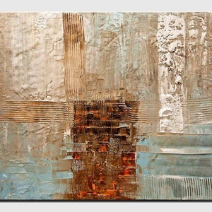 textured neutral abstract painting, Original art for modern home decor CUSTOM ART