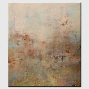 Original neutral abstract art neutral acrylic oil  Painting on Canvas simple painting living room wall art home decor CUSTOM ART