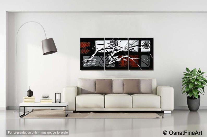 Original Acrylic Painting On Canvas Abstract Wall Decor By Etsy
