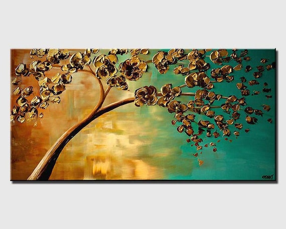 Abstract Paintings by Osnat Fine Art - The Golden Tree